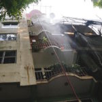No injuries in fire at seventh-floor terrace