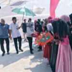 First lady embarks on atoll tour