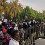 Soldiers block opposition protest in Laamu atoll