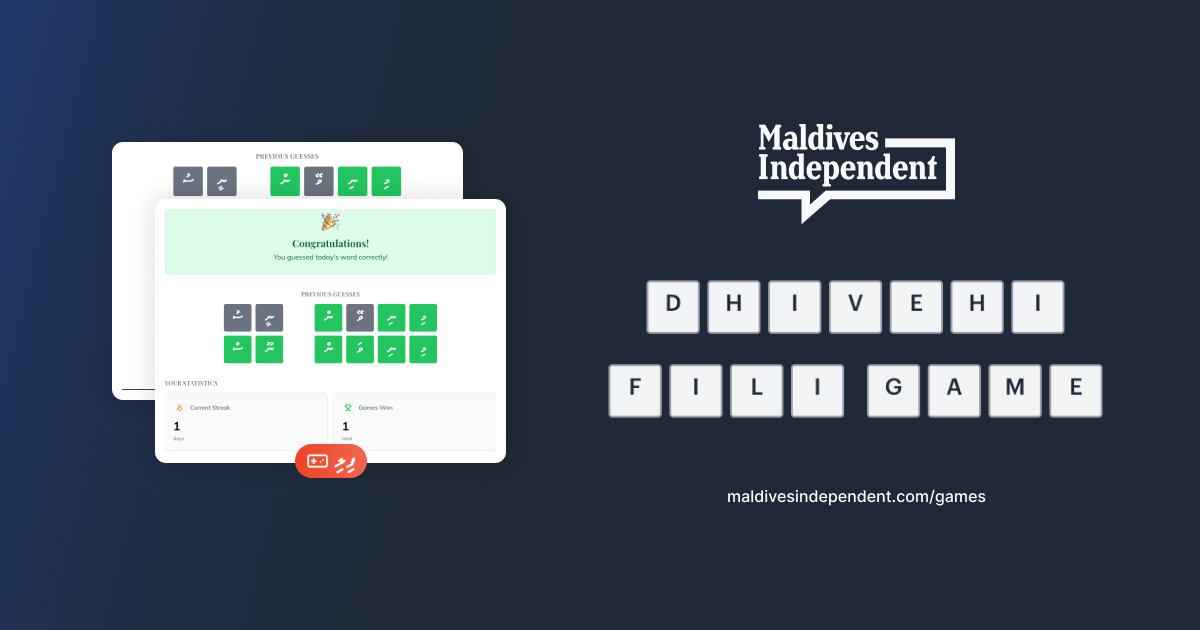 Fili - Daily Dhivehi Word Game